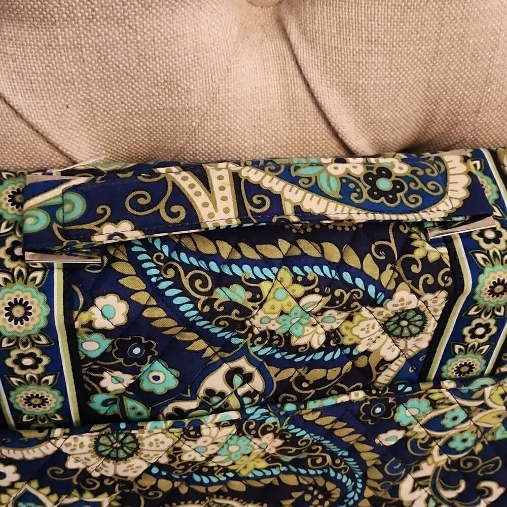 Like New Vera Bradley Blue and Green Messenger Bag